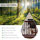 24 Inch Configurable Folding 3 Panel Wood Dog Fence