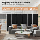 6-Panel Room Divider Folding Privacy Screen