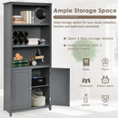 Bookcase Shelving Storage Wooden Cabinet Unit Standing Display Bookcase with Doors