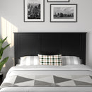Full Wood Headboard Flat Panel with Pre-drilled Holes and Height Adjustment