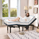 Queen Size Adjustable Bed Base Electric Bed Frame with Massage Modes