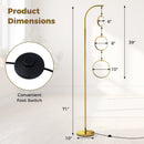 3-Circle Dimmable LED Floor Lamp with Foot Pedal Switch 3 Color Temperatures