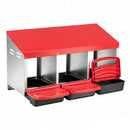 3-Compartment Roll Away Chicken Nesting Box with Removable Trays