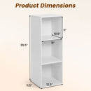 3-Cube Bookcase with Anti-Tipping Kits - White