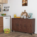 3-Door Buffet Sideboard with Adjustable Shelves and Anti-Tipping Kits