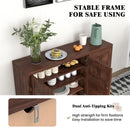 3-Door Buffet Sideboard with Adjustable Shelves and Anti-Tipping Kits