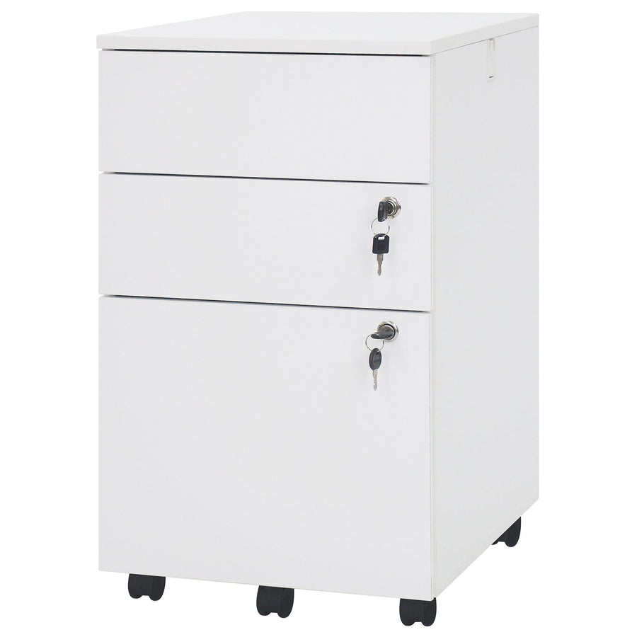 3 Drawer Filing Cabinet Locking Pedestal Desk