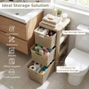 3-Drawer Storage Organizer with Wicker Patterns