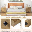 3-Drawer Wooden Nightstand with Metal Slides