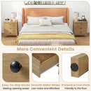 3-Drawer Wooden Nightstand with Metal Slides