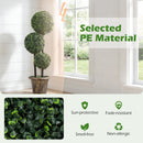 Artificial Boxwood Topiary Tree 3 FT Double Ball Shrubs
