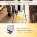 3 Frame Manual Honey Extractor with Bottom Gravity Flow Gate and Clear Lid for Home Apiary