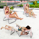3-IN-1 Foldable Beach Chair with Footrest and Adjustable Backrest