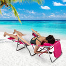 3-IN-1 Foldable Beach Chair with Footrest and Adjustable Backrest