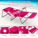 3-IN-1 Foldable Beach Chair with Footrest and Adjustable Backrest