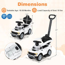 3-In-1 Licensed Ford Push Car for Toddlers
