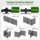 3-Panel Wooden Privacy Fence with Ground Stakes - 38.5" x 42"