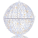 3 Pcs Lighted Christmas Balls Large Standing/Hanging Metal Sphere Lights with 435 LEDs