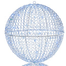 3 Pcs Lighted Christmas Balls Large Standing/Hanging Metal Sphere Lights with 435 LEDs