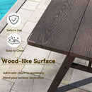 3-Person Outdoor Bench Set of 2 with 800 LBS Bearing Capacity