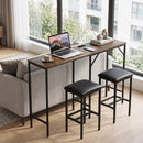 3-Piece Convertible Dining Set with Built-In Charging Station