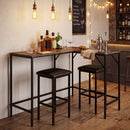 3-Piece Convertible Dining Set with Built-In Charging Station