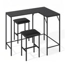3-Piece Convertible Dining Set with Built-In Charging Station