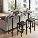 3-Piece Convertible Dining Set with Built-In Charging Station