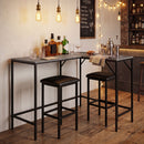 3-Piece Convertible Dining Set with Built-In Charging Station