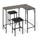 3-Piece Convertible Dining Set with Built-In Charging Station