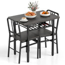 3-Piece Dining Table Set with Rectangular Kitchen Table and 2 Chairs