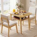 3-Piece Dining Table Set for 2 with Upholstered Chairs