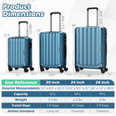 3-Piece Hardside Luggage Set (20/24/28 Inch) Lightweight with 3-Digital Lock