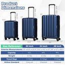 3-Piece Hardside Luggage Set (20/24/28 Inch) Lightweight with 3-Digital Lock