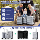 3-Piece Hardside Luggage Set 20/24/28 Inch Lightweight Hardside Suitcases