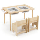 Kids Activity Table and Chair Set with Adjustable Height