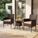 3 Piece Patio Furniture Set Outside Bistro Set for Porch