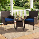 3 Piece Patio Furniture Set Outside Bistro Set for Porch