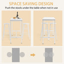 3 Piece Pub Table and Stools Kitchen Dining Set