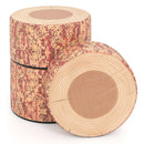 3-Piece Tree Stump Stool Set with Wood Printing Nature Decoration