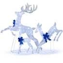 3 Pieces Lighted Christmas Reindeer Family Set with 255 Lights