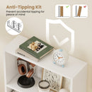 3-Tier Bookcase 42 inch Tall Book Shelf with Anti-Tipping Kit