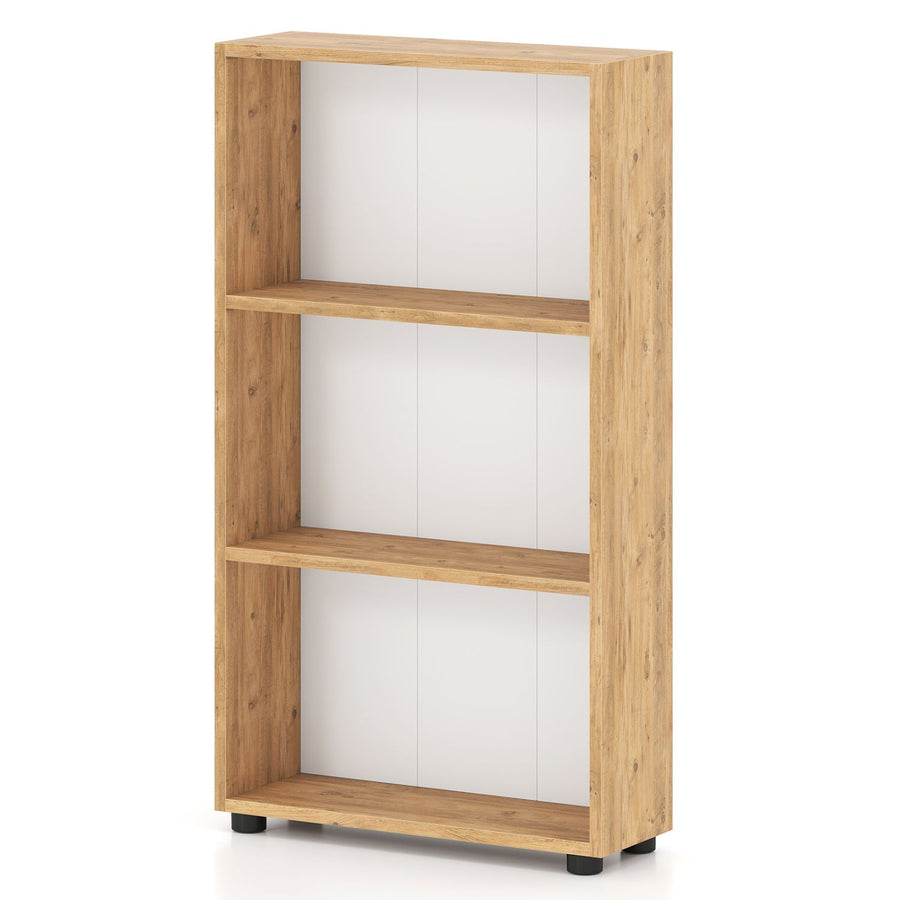3-Tier Bookcase 42 inch Tall Book Shelf with Anti-Tipping Kit