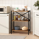 3-Tier Bookshelf with Heavy-Duty Metal Frame