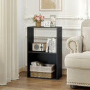 3-Tier Bookshelf with Open Storage Compartments