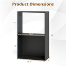 3-Tier Bookshelf with Open Storage Compartments
