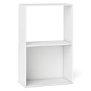 3-Tier Bookshelf with Open Storage Compartments