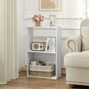 3-Tier Bookshelf with Open Storage Compartments