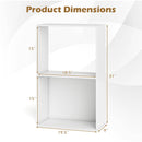 3-Tier Bookshelf with Open Storage Compartments