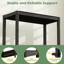 4-Tier Heavy-Duty Plastic Storage Shelves Freestanding Garage Shelving Unit